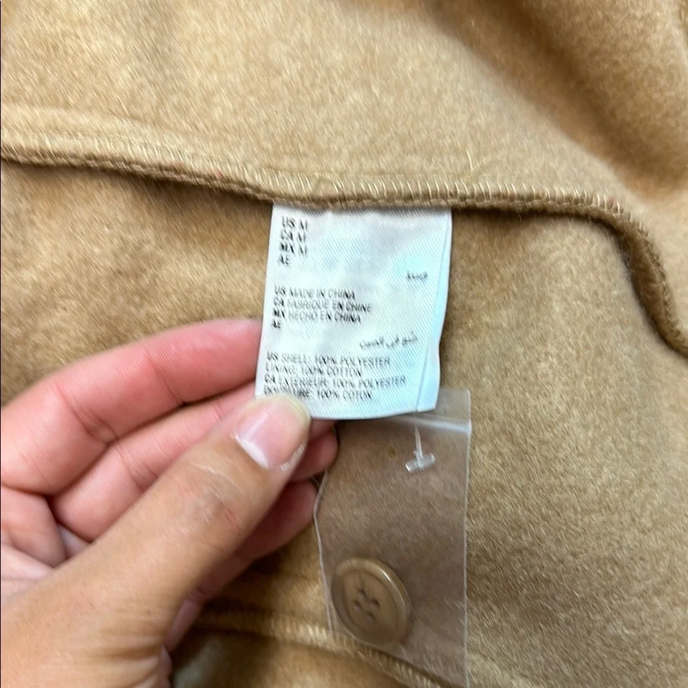 Tan Textured Button-Up Jacket - Picture 5 of 6